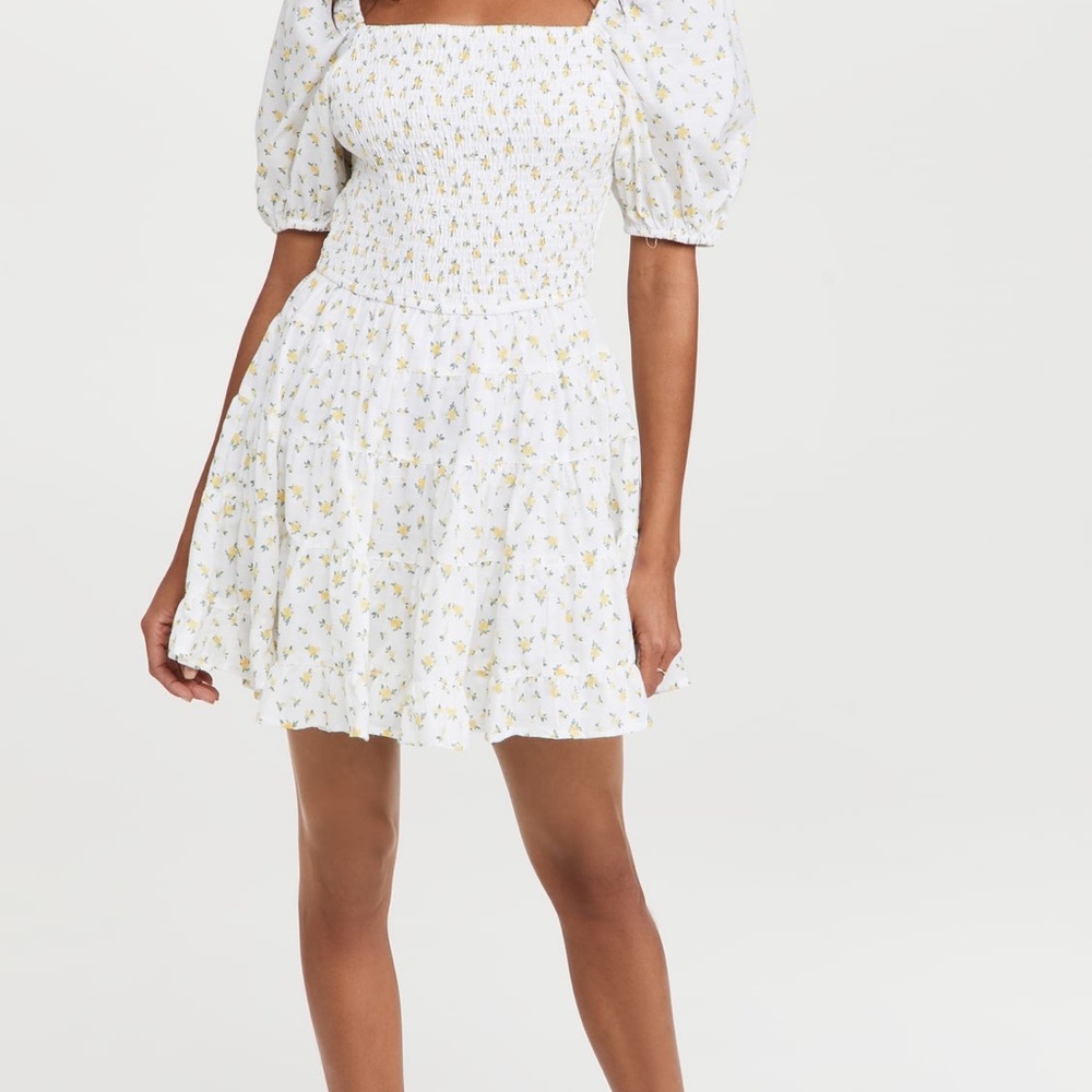 NWT Rahi Molly smocked dress M